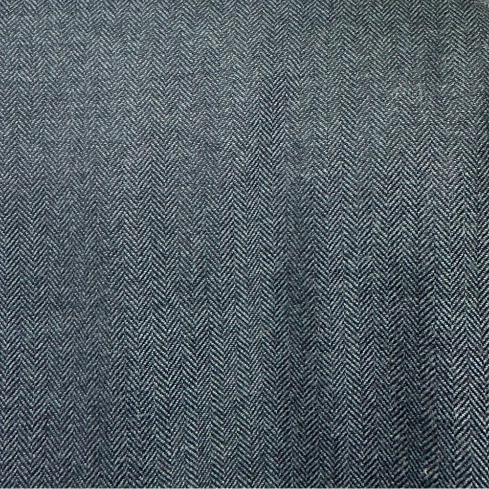 Lauren Ralph Lauren Mens Blazer Blue Herringbone‎ Silk Wool 46R Sport Coat